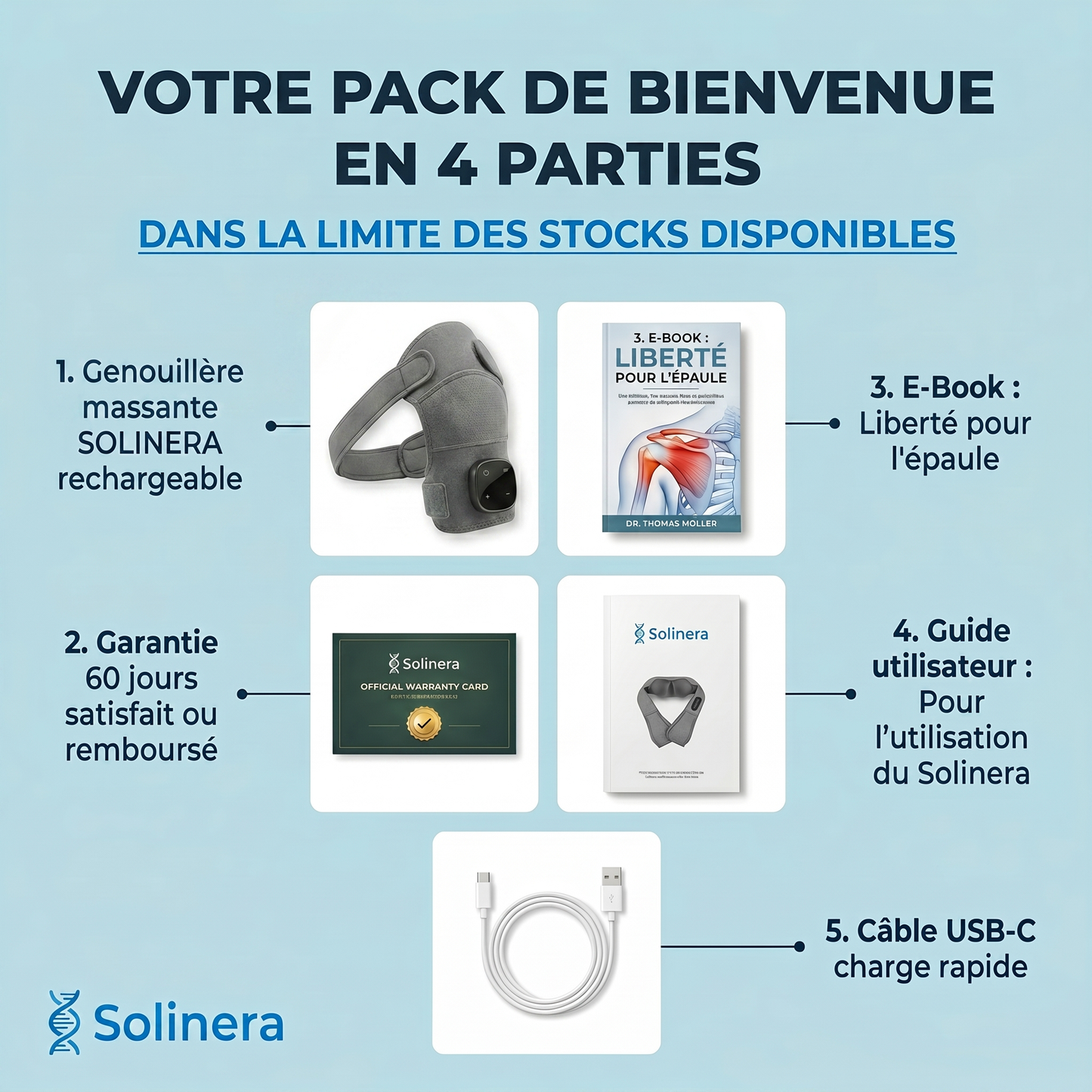 Masseur d'épaules 3 en 1 - Solinera