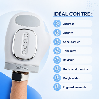 Masseur de mains Solinera™ — Retrouvez vos gestes, soulagez la raideur et la douleur articulaire